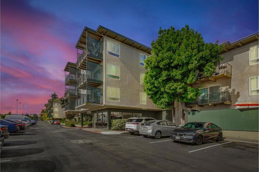 Modern Premium Appliances, Fixtures and Finishes This beautiful condo has a remodeled kitchen, wood plank flooring and like new carpets. If you're looking for a modern home, this could be a perfect home for you. The living room, open to both the kitchen and dining room, has a sliding glass door leading out to the balcony providing an inviting, open, living area. Modern appliances, fixtures, finishes and flooring turn the great floorplan into a delightful place to call home. The large bedroom provides ample private space.  This attractive well kept modern complex has ample open space with lawns, mature trees, ponds, paths, bridges, and is located within a short walk of numerous attractions. Poplar Creek Golf, Coyote Point Beach, Magic Mountain Picnic Area, and perhaps the surprising Coyote Point Rifle & Pistol Club are some of the many unique places where you can enjoy your free time. Also a short walk away are stores including: Safeway, Round Table Pizza, Dosa Express, Bonjour Bakehouse, and more. Downtown Burlingame is only about 1.3 miles away.