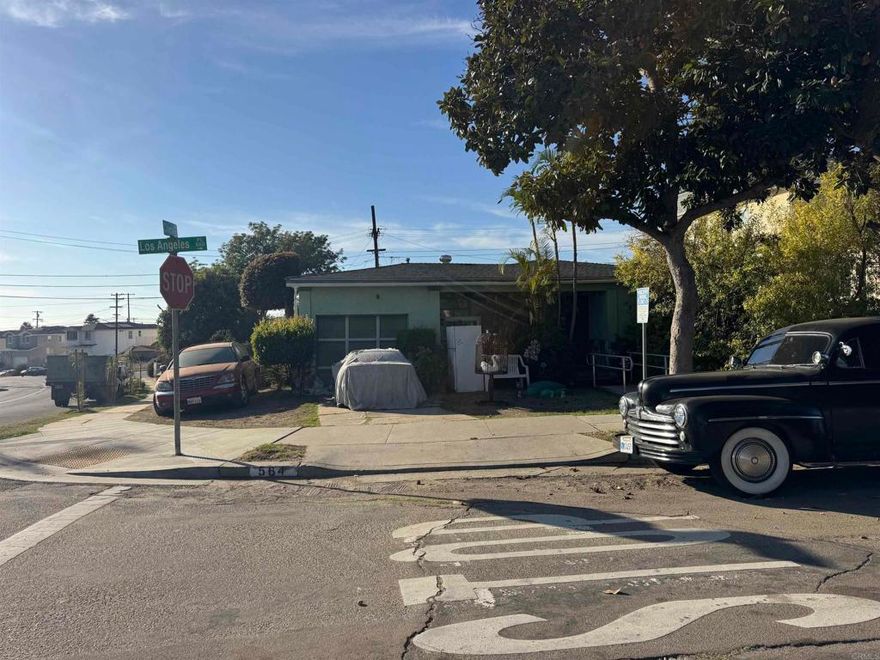 INVESTOR SPECIAL! Opportunity knocks at 564 Los Angeles Pl., a charming single-story home in the heart of San Diego’s Valencia Park neighborhood. This property is bursting with potential and upside—perfect for an investor, flipper, or savvy buyer looking to add value.  Featuring 3 spacious bedrooms, 2 full bathrooms, and approximately 1,570 sq ft of living space on a large 6,500 sq ft lot, this mid-century home offers endless possibilities. The layout provides an open living area, functional kitchen footprint, and great natural light—ready for your creative touch.