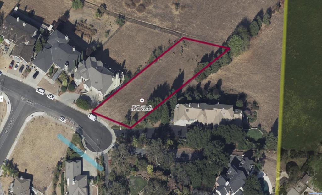 Rarely found residential lot with views in Almaden Valley within a well-developed area of mansion houses with larger lot sizes. Located in a cul-de-sac. Minutes away to Excellent schools & retails. Drive by first. Do not go beyond the street curb without agent is on the site. Caution: Do not walk on the site due to the slope. Photos were taken at different time of the year: It is green during the spring and winter and it is dry during the summer or drought seasons.