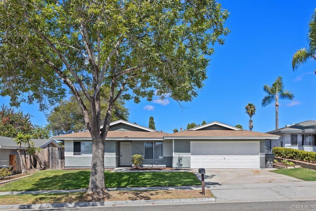 This charming and updated 4-bedroom 2-bath home offers a thoughtful blend of modern finishes and comfortable living. Recent improvements include new exterior and interior paint, new carpet, upgraded vanities and fixtures throughout. The bright, white kitchen provides a clean and inviting space for cooking and entertaining. The primary suite features an ensuite bathroom and walk-in closet. Additional highlights include an attached, two-car garage with driveway parking and a large, fenced backyard with a patio, ideal for outdoor gatherings. Conveniently located just 20 minutes from the beach, near Camp Pendleton, down the street from Mance Buchanon Park, and less than one mile from major shopping centers. This home is move-in ready and offers an excellent opportunity in a desirable location.