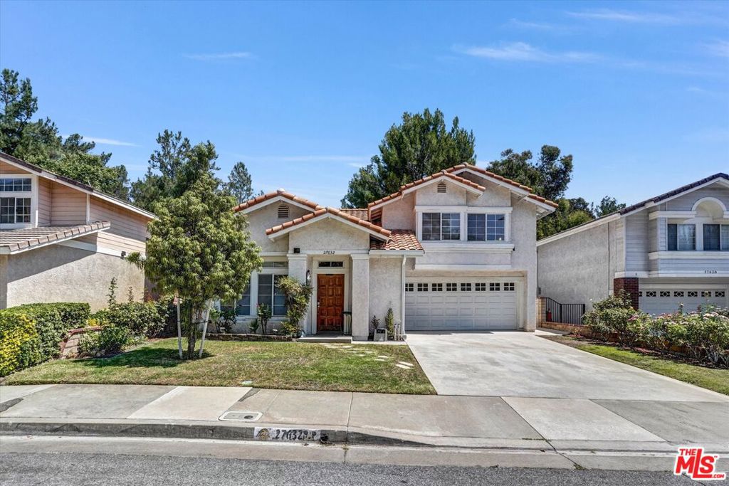 Welcome to, 27632 Kevin Pl, a stunning home located in one of the most desirable communities in Santa Clarita! Situated on a peaceful cul-de-sac, this residence offers comfort, functionality, and timeless appeal in a prime location. Property features: Spacious open floor plan with vaulted ceilings and abundant natural lighting, 4 bedrooms and 2.5 bathrooms, including a large master suite with double vanity sinks, 1,766 sq. ft. of thoughtfully designed living space, a family room with cozy fireplace, bright kitchen with generous counter space, gas cooktop, and ample cabinetry. The home boast a serene backyard perfect for relaxation or entertaining. LOCATION HIGHLIGHTS - * Nestled in a cul-de-sac in one of Santa Clarita's most sought-after neighborhoods* Convenient access to parks, schools, shopping centers, and restaurants* Welcoming community atmosphere ideal for families. This home seamlessly blends modern design with warmth and charm, making it the perfect choice for families and entertainers alike. Don't miss the opportunity to own this gem in the heart of Santa Clarita. Please Call Elaine Q for a private showing. Thank you.