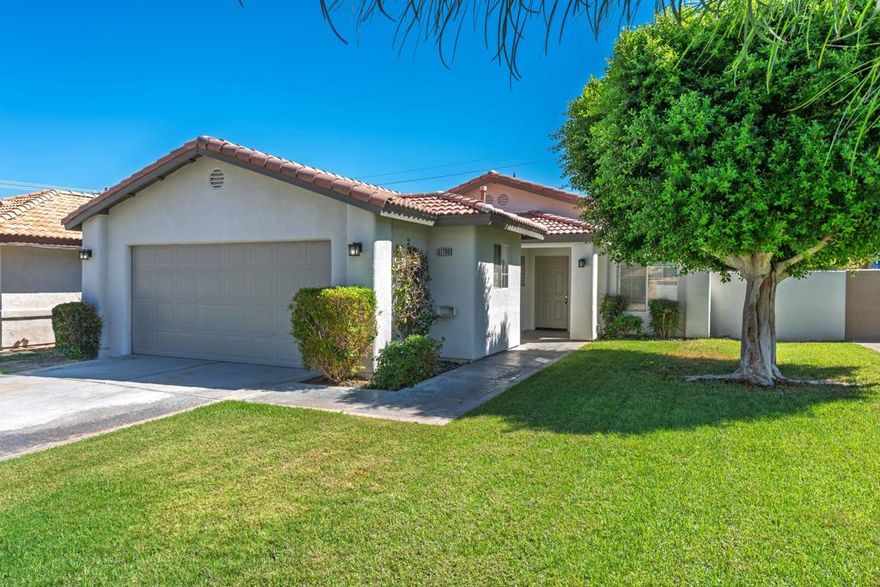 La Quinta Cove Home Ready for You!This charming 3-bedroom, 2-bath home is move-in ready and waiting for you. The living room offers a cozy fireplace and media niche, while the separate family/dining area flows seamlessly from the kitchen--perfect for gatherings. The spacious master suite opens to a covered patio, creating an inviting space to relax and enjoy the private backyard.Freshly painted on the exterior, this home feels bright, refreshed, and welcoming. Ideally located near Old Town La Quinta's shops and restaurants, Fritz Burns Community Park & Pool, and scenic hiking and walking trails.