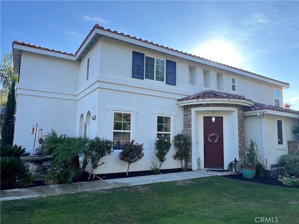 Welcome to this stunning 4 bedroom, 3 bath culdesac home offering 2,707 sq. ft of comfortable living space. Perfectly designed for families, this property features generously sized bedrooms, versatile bonus rooms, and an open layout that blends style with functionality. The heart of the home boasts a specious kitchen and gathering areas ideal for entertaining or cozy family nights in. Upstairs, you'll find large bedrooms with plenty of storage creating the perfect retreat for everyone in the family. Downstairs is a main bedroom and bathroom for a mother in law, friend or older teen. Water softener, wine refrigerator and a tandem garage for all your needs. Step outside to your own private paradise- a beautifully landscaped yard with low maintenance turf in the backyard, perfect for kids, and weekend BBQ's. Home offers solar as well for your convenience. The backyard offers plenty of room to relax, play or host memorable get togethers. With it's thoughtful living spaces, and inviting outdoor living, this home has everything you need to live, work and play in comfort.