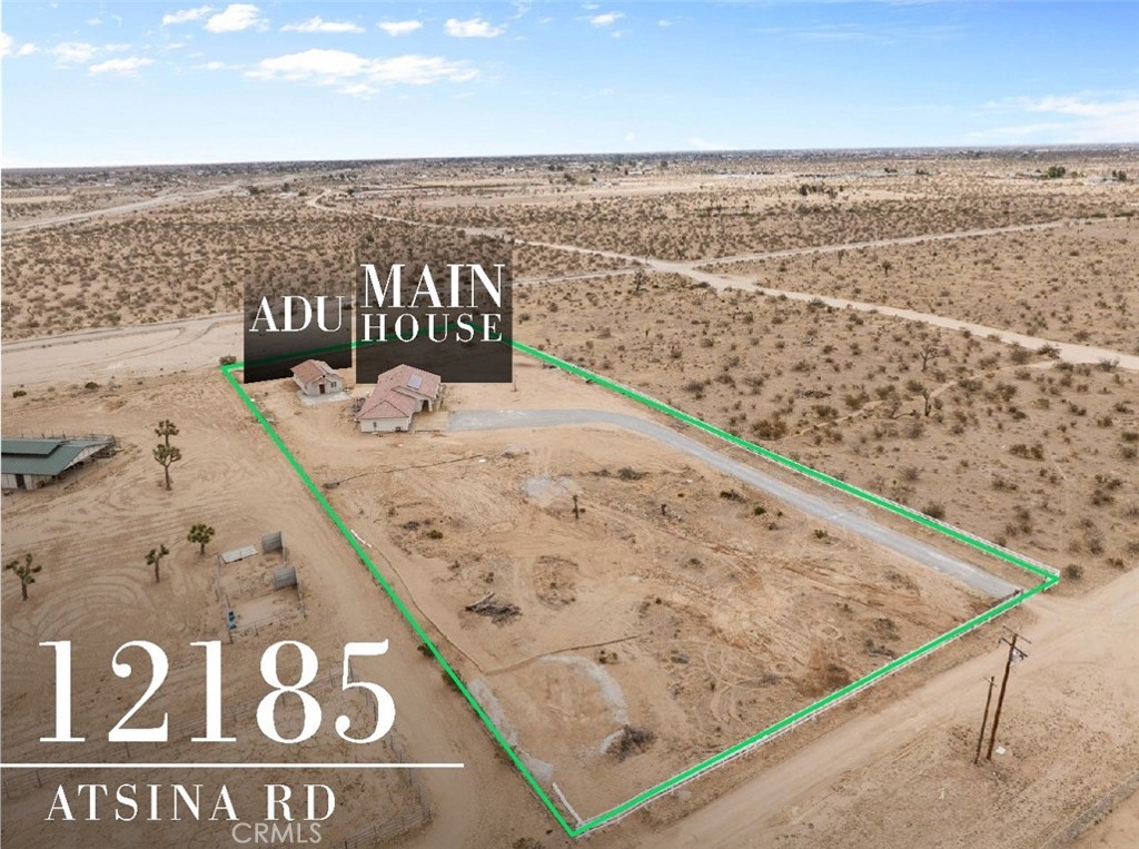 Welcome to 12185 Atsina Rd– Two Houses on One Lot! This 2.38-acre property offers an incredible opportunity, a new construction featuring a main house and a detached ADU—perfect for multi-generational living or rental income. The main house features 3 bedrooms, 2 bathrooms & 1,579 sq ft of living space, complete with solar panels to reduce energy costs. The home boasts an open-concept with modern finishes. The ADU is a fully independent second home, offering 2 bedrooms, 1 bathroom, and 798 sq ft of living space and also with solar panels. Making it ideal for generating additional income. Both homes are situated on a sprawling lot with plenty of room for outdoor activities, gardening, or equestrian use. The property is completely fenced and conveniently located just 330 feet off a paved road, offering easy access while maintaining the peaceful charm of rural living.
Don’t miss this incredible opportunity to own a beautiful ranch-style property with two homes, offering the perfect balance of space, privacy, and modern convenience. Schedule a showing today to experience all that 12185 Atsina Rd has to offer!