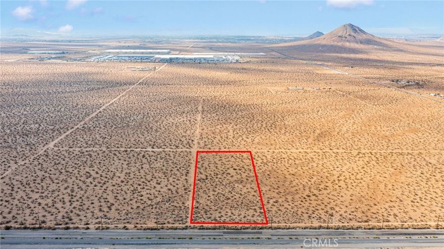 Don’t miss this nearly 3-acre, level lot situated just four parcels north of the corner of Dale Evans Parkway and Quarry Road in Apple Valley. The property has power available right at the street and water access at the rear on Tecaya Road, with a proposed sewer line planned for Quarry Road. It is zoned under the Specific Plan, which allows for industrial uses (buyer to verify).

This site is ideally located near the planned ±1.2M sq. ft. industrial facility on Quarry Road and just 2.8 miles from the Walmart and Big Lots distribution centers. APN: 0463-441-04-0000.

Brightline West has already acquired land in the newly annexed Dale Evans Parkway corridor for its future high-speed rail station that will connect Southern California to Las Vegas, with construction anticipated to begin soon and operations projected to start by 2026.

Additionally, the seller has granted the Town of Apple Valley a 33-foot easement for a new infrastructure project. This will bring a paved road with underground electric, sidewalks, gutters, and fire hydrants—adding further value and accessibility to the property.