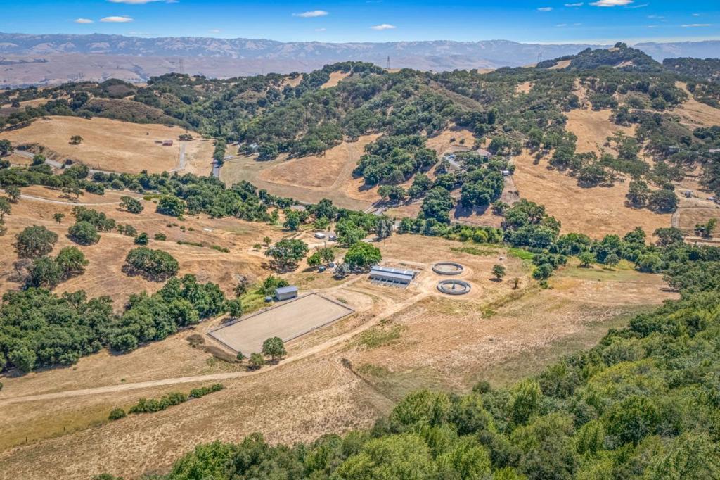Premier 45-Acres Equestrian Estate in Almaden Valley! Nestled in the picturesque hills adjacent to Calero County Park and less than a mile from championship-caliber Cinnabar Hills Golf Club, this remarkable property is the ultimate sanctuary for discerning horse enthusiasts and nature lovers. Designed and built in collaboration with Building the Equestrian Dream engineers, the estate features thoughtfully designed equestrian infrastructure that reflects a commitment to quality materials, timeless design, and responsible land stewardship: * State-of-the-art 100 x 200 arena * 10-stall 16-ft. raised center aisle FCP barn with 24-ft fenced walkouts, vapor-proof electrical systems and sealed LED lighting * 60-ft computer-controlled eurociser * Professionally graded no-puddle arena base * A serene natural pond, sweeping mountain views, and a charming cottage add to the estates refined appeal. More than a property, this is a legacy opportunity for executives looking to build a premier residence while enjoying first-class equestrian facilities in a private, resort-like setting. Must come to see to get the real feel of this unique ranch! Open House, 6/28 & 6/29 11AM - 2PM