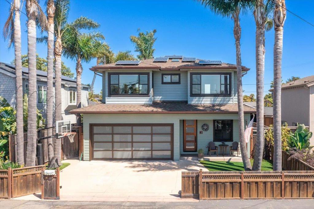 This home is in the perfect location-an entertainers delight! Private and quiet cul-de-sac: Walking distance to beaches, local dining, and shopping! Easy highway access! Santa Cruz top rated schools. Home has an open concept and is very spacious inside. Light and bright with plenty of windows to let in natural light. Enjoy the gourmet kitchen with high end appliances such as MEILE and PERLICK Attached to your kitchen is a LA CANTINA Door to bring the party outside, where you will find a FIRE MAGIC BBQ station, exterior wood burning fireplace, an inviting pool, hot tub, outdoor shower, fire table under a welcoming gazeebo for relaxing and plenty of tropical palm trees! All bedrooms are oversized and equipped with ELFA designer style organization in the closets. All bathrooms feature touchless faucets, smart vanity mirrors that light and dim and even a smart toilet that warms! Primary bedroom ensuite promotes and oversized Jacuzzi tub and all of the smart features you can dream of. The front courtyard is equipped with a built in basketball hoop that adjusts for fun nights playing ball and hanging out. MILGARD windows and high finishings throughout. If you love a Quiet neighborhood, Love to Entertain- Come and see us! You will fall in love with this Designer Home!