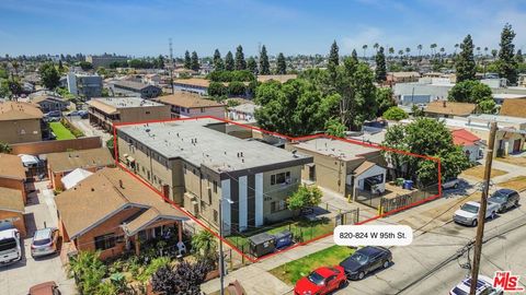 Photo of 820 -824 W 95th Street, Los Angeles, CA 90044 (MLS # 25568291)