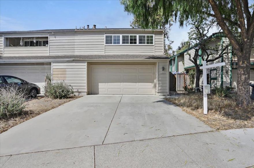 Nice duet home. No HOA! Loft area can be office/den/bedroom to make the house as a 3 bedroom and 3 bathroom. Sunny kitchen with ceramic tile counters. Lots of natural lights. Large living room with fireplace. Don't hesitate to enjoy the outdoors with the beautiful backyard. Centrally located by Highway 680/237, walking distance to shopping, restaurant and parks, and 8 mins drive to Great Mall as well as the  Bart Station. This gem  surrounded by award wining schools. A must see! Open house 9/18 2pm-4pm & 9/19 1pm-4pm