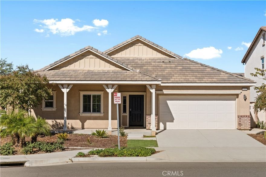 Beautiful Corner-Lot Home in Ontario!



This beautifully maintained single-story home offers 5 bedrooms and 3 baths across 2,467 sq. ft. of open living space on a desirable 6,875 sq. ft. corner lot. Enjoy soaring high ceilings, large windows, and an open-concept floor plan featuring a gourmet kitchen with granite countertops. The low-maintenance backyard with artificial turf is perfect for outdoor gatherings. Leased solar panels provide energy efficiency and long-term savings (lease to be transferred to the new owner). Additional highlights include low HOA dues ($90/month), an attached 2-car garage with a wide driveway for extra parking, and a prime location near 99 Ranch Market, Costco, Ontario Mills, golf courses, restaurants, and shopping. Convenient access to Freeways 60 & 15 and Ontario International Airport. Just minutes from the upcoming Ontario Sports Empire. A turn-key, energy-efficient home in a highly desirable and commuter-friendly neighborhood—ideal for families and investors alike!