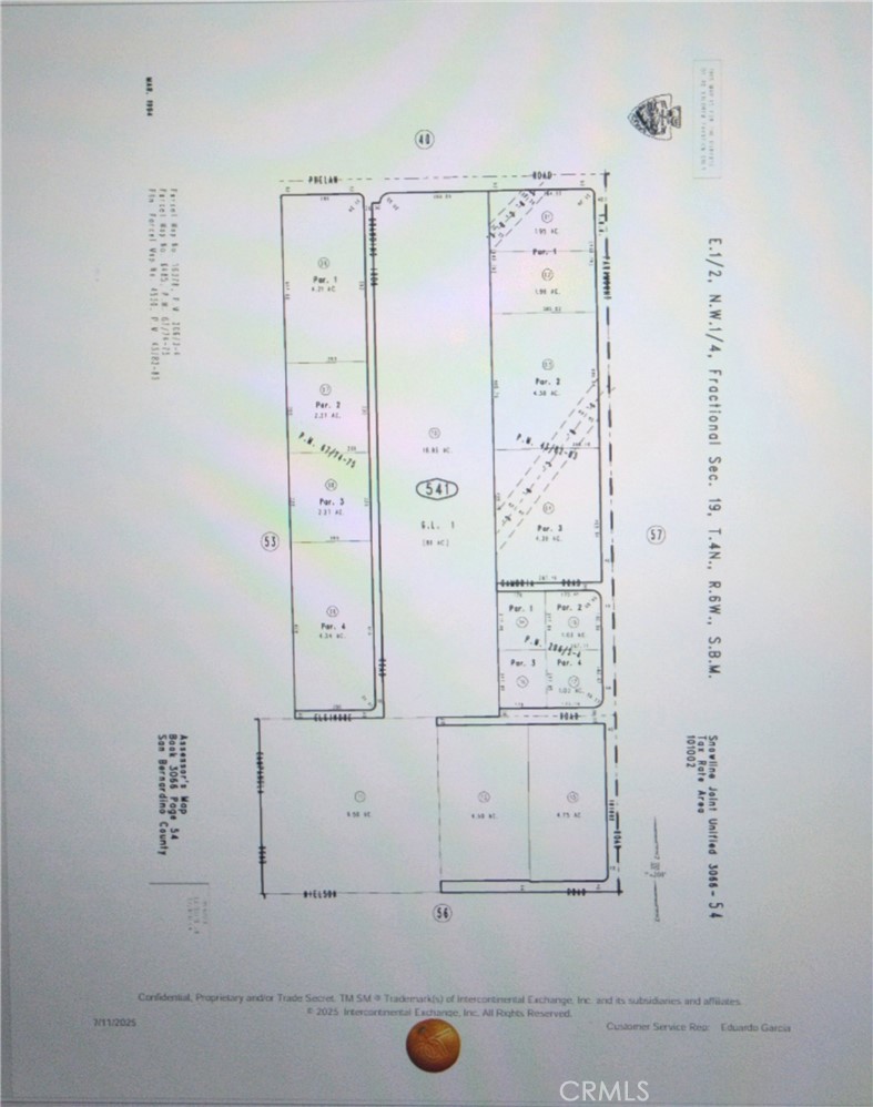 18.853 ACRE vacant land parcel! Great opportunity APN 3066-541-10-0000