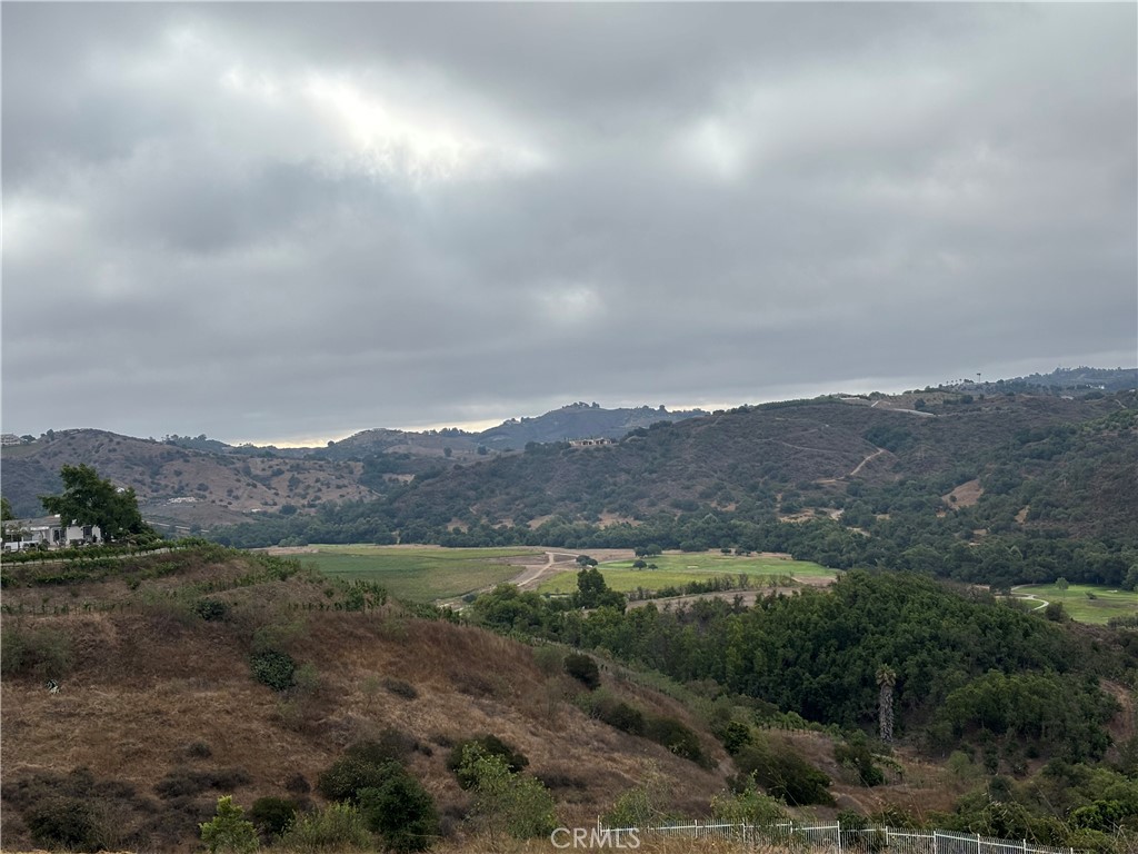 Welcome to De Luz Ranchos. This parcel is nearly 5 acres and has one of the best 360 degree views of any property I have seen !!! Plus as a bonus you have great views of Cross Creek Golf Course. You must see this in person to really appreciate what you are getting!!! I would advise going in a truck but the brush has recently been cleared and the ruts in the road have been smoothed out so you can really appreciate this amazing lot. Seller purchased this property a little over a year ago and immediately went to work with a local builder to design the perfect home and has completed soils and perc test/reports. The 1" water meter is also included in the sale. Unfortunately the seller's plans have changed and here is your opportunity to step in and save time and money!!! Best of all you are less than 15 minutes to the freeway and "Old Town ". Here is your chance to build your ultimate dream home in the perfect location!!!