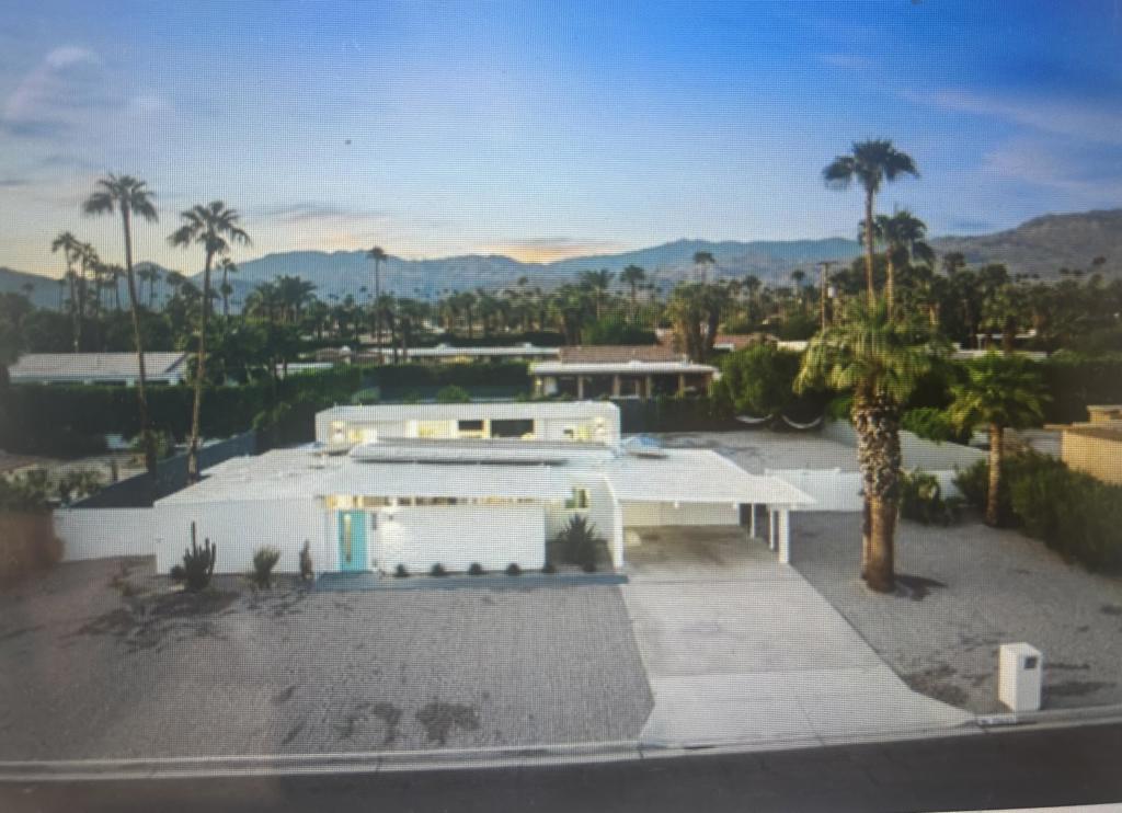 Welcome to this exquisite remodeled mid century home. Combines timeless architecture with all the modern upgrades. This gem is appx. 3000 square feet and perched on a massive third of an acre lot in south Palm Desert walkable to our vibrant El Paseo with luxury shopping and dining. main home features 2 bedrooms suites, and pool house features another two full bedroom suites, plus another guest room w/bath.Iconic midcentury features. The outside is an entertainers dream with new salt pool and spa plus a solar owned system. Outdoor shower and TV and full outdoor kitchen to entertain you friends and family than after dining poolside, take in a game of Bocce ball on your own court all this in Palm Deserts most sought after neighborhood. This home is perfect for a large family or corporate retreat. May rent 8-12 months Call Cheryl or Katherine to view. and more pictures to follow
