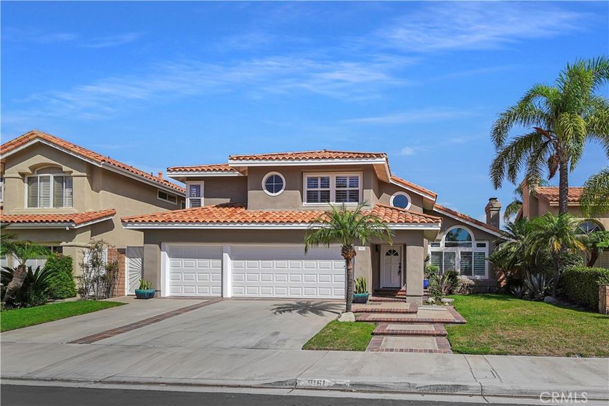 Fabulous JM Peters estate in the prestigious, gated, ocean-close community of Huntington Court with sparkling pool and spa and wonderful ocean breezes in a fabulous interior location and only a short bike ride to the beach and Pacific City! The home is over 2600 square feet featuring 3 bedrooms and 2 and a half bathrooms, plus a family room with a bar & cozy fireplace. Beautiful curb appeal with a combination brick/concrete driveway. The interior of the home features vaulted ceilings, neutral custom paint, hardwood flooring, new carpet upstairs, central AC & so much more. Formal living room with 2 story ceiling & fireplace. Elegant formal dining room with French doors leading out to the rear yard. Entertainer's kitchen with granite countertop, newly refinished cabinets, stainless steel appliances, sunny breakfast nook & center prep island. Grand master suite with vaulted ceiling and en suite bathroom with views of the pool. Secondary bedrooms are spacious. The attached 3-car garage has lots of room for storage. Convenient, interior laundry room. Beautifully landscaped front yard & awesome entertainer’s rear yard with pool with built-in BBQ area with a bar top for seating. Award-winning schools!