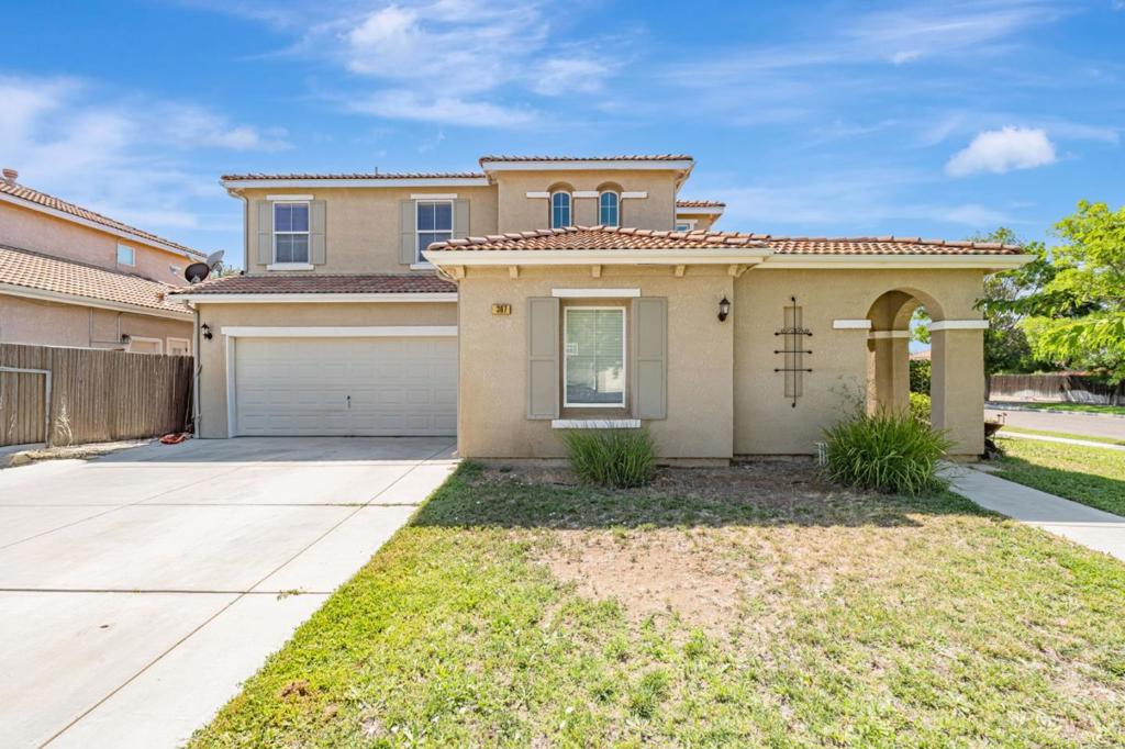 Welcome to this spacious 3,001 sq ft home located in the heart of Los Banos on a big corner lot. Featuring 6 comfortable bedrooms and 3 full bathrooms, this property offers ample space for family living. The kitchen is a chef's delight, equipped with a gas cooktop, built-in oven, microwave, refrigerator, and a convenient island with sink. The tile countertops, pantry, and garbage disposal add to the functionality of this well-designed space. Enjoy meals in the formal dining room, breakfast bar, or eat-in kitchen for varied dining experiences. The home includes a separate family room, ideal for gatherings or relaxation. Amenities such as central AC, ceiling fans, and central forced air heating ensure comfort throughout the seasons. The property boasts a cozy fireplace for added warmth and ambiance. Laundry accommodations include both electricity hookup (220V) and gas hookup options, enhancing convenience. A generous 3 car garage, this property is not only spacious but also practical. Located within the Los Banos Unified School District, this home is perfect for families seeking proximity to educational facilities. A community park and playground within walking distance.