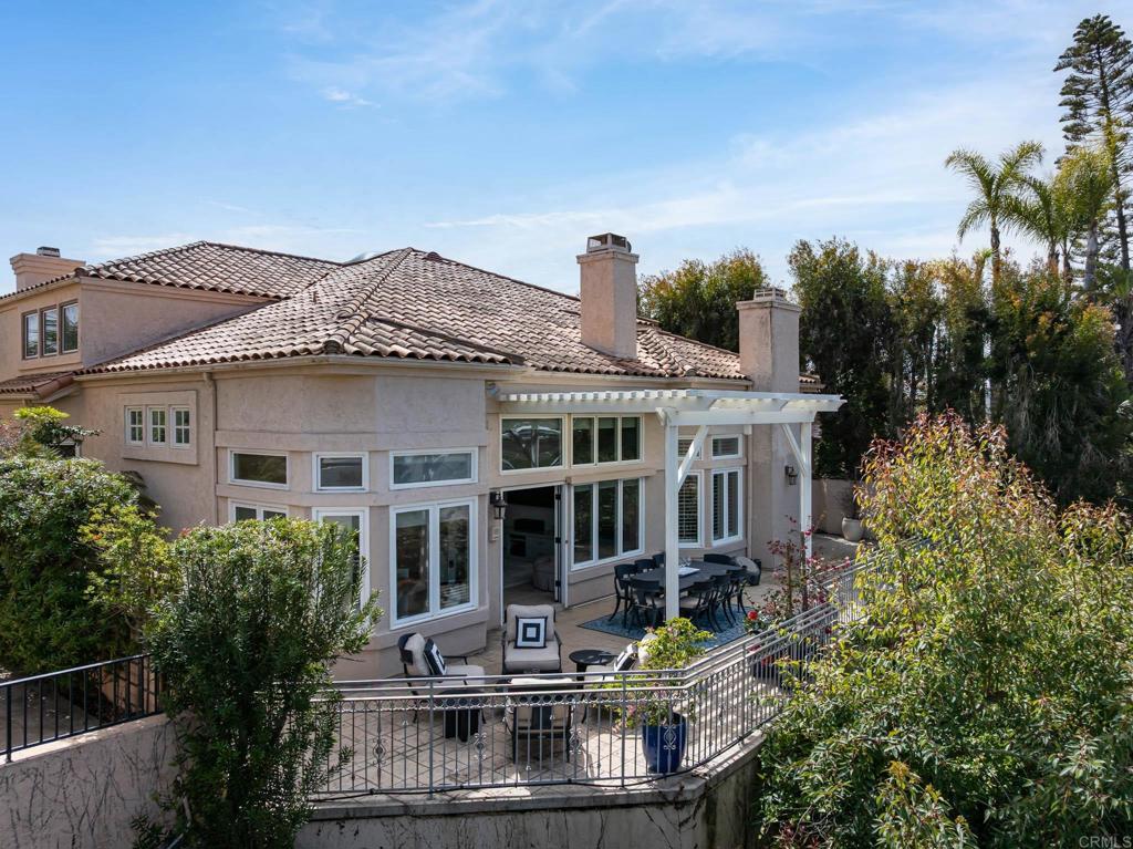 Welcome to this gorgeous 5 bedroom home, in the gated Fairbanks Polo Club. Two primary bedrooms, one downstairs and one upstairs! Lovely home all updated and easy open floor plan. Unobstructed view to the ocean, best top rated schools, shopping and restaurants and Del Mar Race Track a stones throw away. This Del Mar location is the best of anywhere, so close to everything. All wood shutters with custom drapery, in every room. The kitchen is a dream for any chef, cooking while looking out at the Pacific Ocean. Easy living is finally here, come and see what I mean!