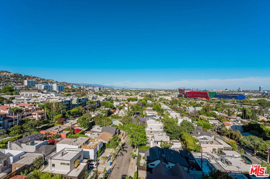 Jetliner views of Downtown and Hollywood Hills from this stunning corner unit in full-service building. Amazing newly renovated one bedroom with large den, en suite with steam shower, powder room. Fully furnished with TV in office/den, white stone countertops, light hardwood and stone floors, Fleetwood doors, large open Chef's kitchen, washer/dryer, nest, google home, and more. Cable and internet included. Located in the uber-chic Plaza Towers / 838 North Doheny condominiums has completed a two-year, twelve-million-dollar renovation. The building includes 24-hour concierge, valet parking, a ground-level pool, a rooftop pool with spectacular 360 city views, fire-pits, sundecks, gym, advanced building systems & security technology. Smoking not permitted in unit or building. All furnishings and accessories in photos included. Select pieces recently updated for a fresh, modern look. Features new washer/dryer and glass balcony railings.