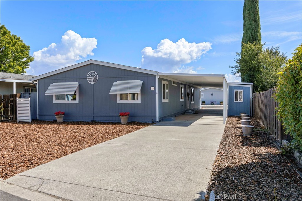 Welcome to this spacious and bright 4-bedroom, 2-bathroom single-level home in a desirable all-ages community right on the lake!
This well-maintained home features a brand new roof, a detached storage unit, and a drive-through driveway with plenty of room for watercraft, trailers, and multiple vehicles.
The yard has been xeriscaped for easy upkeep, making this an ideal low-maintenance lake retreat or a perfect year-round residence for those who prefer minimal yard work.
Inside, you'll find an open-concept layout with the primary suite located on the south-facing side of the home, adjacent to a generously sized living room. The suite includes a walk-in closet and a large ensuite bathroom, offering a comfortable and private space to unwind.
The dining area opens to the back patio through a sliding glass door and flows into the kitchen, which features a breakfast bar, ample cabinetry, and plenty of counter space.
Just beyond the kitchen is a utility room with washer/dryer hookups and a second access point to the backyard.
On the east-facing side of the home, a large bonus room filled with natural light connects to a full hall bathroom and the three additional bedrooms, providing flexible space for guests, hobbies, or a home office. This home is turnkey, move in ready!
Pier 1900 is a great community in Lakeport conveniently located near shops, the police station, grocery stores and restaurants. Also unique about this subdivision is that you own the land, and there is no manager approval needed or age restrictions and a offers boat storage as well as bocce ball court for home owners. This home is turnkey, move in ready! An absolute must see.