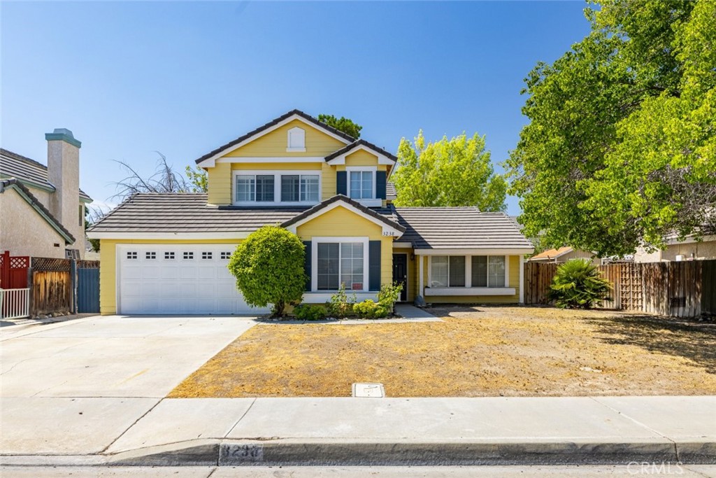 Welcome to this beautifully upgraded two-story residence in the heart of Lancaster, offering 4 spacious bedrooms and 3 full bathrooms in a thoughtfully designed layout that blends style, comfort, and energy efficiency. The home features owned solar panels to help significantly lower electricity costs, and the rent conveniently includes all appliances (refrigerator, gas stovetop, oven, dishwasher, washer, and dryer), landscaping service, pest control, and trash service - providing you with a truly hassle-free living experience. Upon entry, you're greeted by soaring high ceilings, elegant crown molding, and modern recessed lighting that enhance the bright, open layout. The living room offers a perfect space to relax or entertain, while the well-appointed kitchen provides generous cabinet space and connects seamlessly to the formal dining area - ideal for everyday meals or special gatherings. A cozy den with a fireplace opens to the private backyard, complete with a covered patio and ample space for enjoying warm evenings. The main level also features a versatile bedroom - perfect for guests, a home office, or multi-generational living - along with a half bathroom and a dedicated laundry room with built-in storage. Upstairs, the primary suite offers a large closet and en-suite bathroom with dual sinks, a shower-in-tub, and a separate vanity space. Two additional bedrooms share a full bathroom and provide flexibility for any lifestyle. Conveniently located near the 14 Freeway, local markets, restaurants, and community amenities, this home offers quiet suburban living with easy access to everything you need.