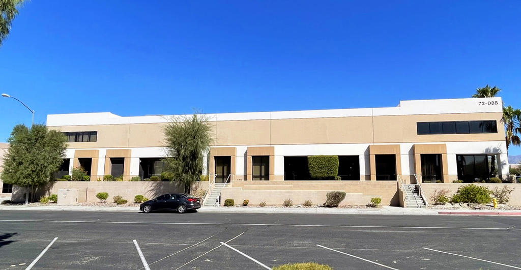 Unlock Your Business Potential in Thousand Palms! FOR LEASE Prime Flex Space: Perfect for light distribution and office-relatedbusiness needs. Low Cost IID Electricity: Keep your operating expenses low with competitive electricity rates. Convenient Location: Just off the I-10/BobHope Dr offramp, providing easy access for clients and deliveries. Secure Your Assets: Enjoy peace of mind with a fully secured, fenced yard--ideal forstorage or equipment. Property Overview: Two suites available: A & B. Both can be combined or leased separately. Each suite includes a welcomingreception area, private offices, restrooms, and ample warehouse space. Suite A: Features a loading dock and an upstairs private area. Suite B: Equippedwith a roll-up door. Total Rentable Area: Combine both suites for 5,343 SF Suite A: 2,983 SF Suite B: 2,032 SF Don't Miss Out! Join the thriving communityin the Thousand Palms Business Park and elevate your operations today. Contact Pamela for a viewing and take the first step toward securing your newbusiness home!