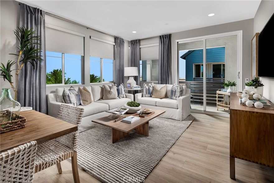 MOVE IN READY NOW! New Townhome in Award-Winning New Haven! An interest rate buy down and closing costs credit are included with this home.  Enjoy resort-style amenities and take advantage of a special lower rate on this home. Don’t miss this opportunity. Discover your dream home in this BRAND NEW townhome nestled within the award-winning community. Experience luxury living at New Haven.  Quartz countertops, a designer-selected tile backsplash, and a premium stainless steel Whirlpool appliance package. Every detail has been fully upgraded for a truly exceptional home. Live the benefits of buying brand new: a builder warranty, energy efficiency, and included smart home features. This home is perfectly located with easy access to shopping, new schools, Southern California’s major freeways, and Ontario International Airport. New Haven residents enjoy resort-style amenities, including two indoor clubhouses, open-air clubhouses, six sparkling swimming pools, three jacuzzis, a kids' splash zone, pickleball and basketball courts, BBQ pavilions, firepits, playgrounds with a zipline, and more! An on-site lifestyle director ensures a vibrant community atmosphere. Plus, you're just steps from New Haven Marketplace, where you can indulge in restaurants, a brewery, yoga, and shopping. Ask about our special financing for this home!  Make homeownership a reality in this exceptional community. Your new life at New Haven awaits!