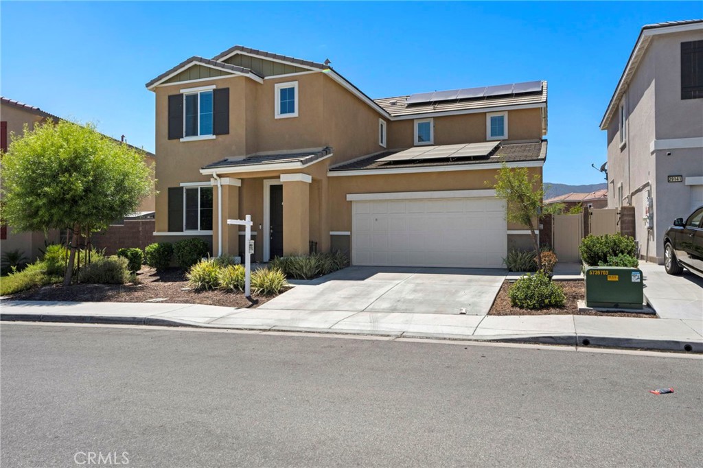 Own an Efficient, Eco-Friendly Summerly Home—No Solar Purchase Needed, Big Energy Savings!
Experience modern, eco-friendly living in the desirable Summerly community at 29145 Dune Primrose, offering contemporary design, spacious living, and a location that combines convenience with charm. Just minutes from golf courses, scenic walking trails, shopping, dining, and schools, this home puts everything you need within easy reach.
This stylish home not only offers comfort and curb appeal but comes with two leased solar systems, delivering significant energy cost savings with no upfront investment. Buyers assume the leases—but enjoy lower utility bills and hassle-free maintenance included in the contracts
Inside, you’ll be welcomed by soaring ceilings, extended hallways, and a wide-open floor plan perfect for both everyday living and entertaining. The gourmet kitchen features sleek quartz countertops, ample cabinetry, and recessed lighting, flowing seamlessly into the dining and living areas. Large, well-appointed bedrooms provide plenty of space for relaxation, while the primary suite offers a private retreat with luxurious finishes.
Situated on a rectangular lot of just over 6,100 sq. ft., with more than 2,200 sq. ft. of thoughtfully designed interior space, this home delivers the perfect balance of style, comfort, and functionality. Whether you are hosting friends, enjoying family time, or simply relaxing at the end of the day, you will feel right at home here.
Do not miss the chance to make this stunning property yours. Schedule your showing today and experience East Lake Elsinore living at its finest.