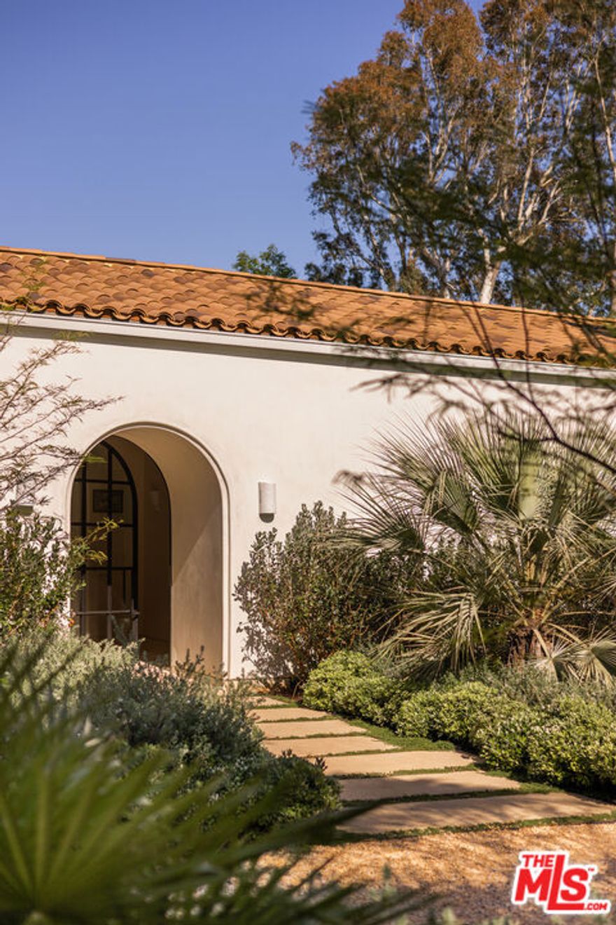 A stunning Bel-Air estate completely remodeled and restored with meticulous detail beyond perfection. Wallace Neff and John Byers 1928 masterpiece "El Mirasol" former home of Orson Wells, Diane Keaton, and many other luminaries. Incredible storied architecture combined with state of the art modern amenities. Centered around a stunning mission style courtyard & featuring thick plaster walls, wood ceilings and a beautiful flow for indoor/outdoor entertaining. For the most discerning who appreciate quality and taste, there is simply nothing else that compares. The home and property are magical, situated on one a flat acre in ultra prime lower Bel Air. Spectacular entry, wonderful living room, office, media/theater, gourmet kitchen and separate chef's kitchen, primary suite with office and dual baths and walk-in closets. Spectacular grounds, pool, cabana, and total privacy. Shown to prequalified clients only.