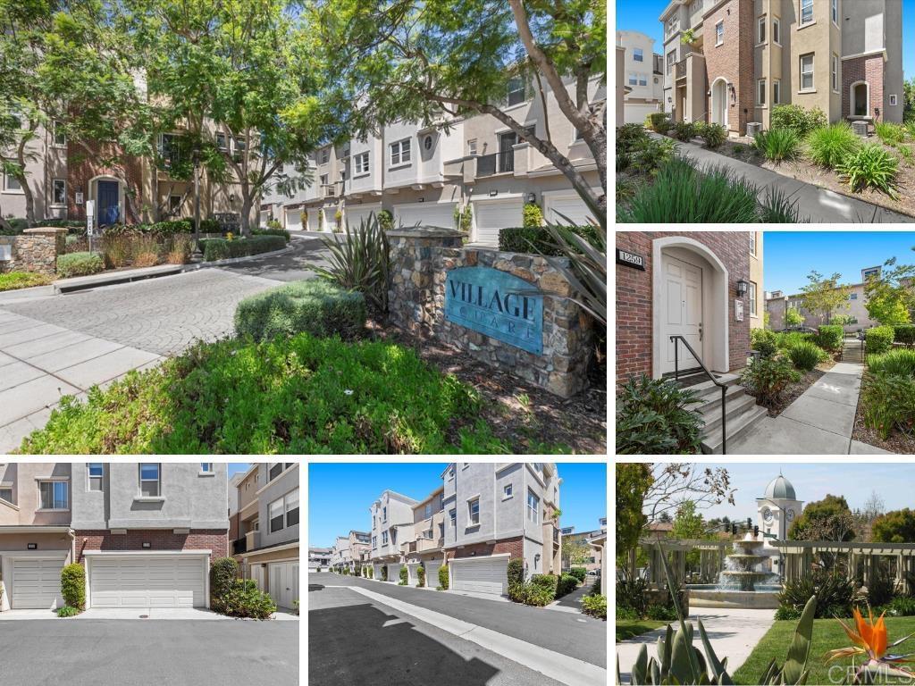 Incredible opportunity and terrific price! Three story townhome in the heart of San Elijo Hills -walk to all community amenities! Features an open kitchen, dining and living room plus 1/2 bath on the main floor, along with 2 bedrooms, 2 full baths and laundry closet upstairs. Enjoy your cup of coffee in the morning on the private balcony off the living room. Kitchen features stainless steel appliances and eat-in breakfast nook. Wood flooring with Spanish tiles, AC, updated lighting and ceiling fans plus 2 car attached garage (side by side). Washer/Dryer/Fridge convey. Priced to sell! Walk to schools, coffee shop, town center shops and restaurants, grocery store and neighborhood parks and trails. Village Square community is in the heart of San Elijo Hills Community, and includes high ranking schools (Middle & Elementary), ballparks, soccer field, picnic and barbecue areas, playgrounds, dog park, community center, 18 miles of trails,19 acre park and 1000 acres of open space. Seller to select services. Room dimensions & Sq. footage are approximate, per builder & assessor's record. Mello-roos is estimated. All MLS & marketing info is approximate & not guaranteed.