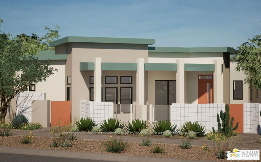 Welcome to Cotino, Storyliving by Disney, the first community of its kind in Rancho Mirage. This charming 1,879-square-foot home will be built by Shea Homes as part of their Cottage Collection, showcasing their thoughtfully designed Tapestry floor plan. With its elegant Oasis exterior elevation, the home blends timeless style with modern desert charm. The home is located on a great street near the clubhouse and the bay; it offers both convenience and a vibrant community atmosphere. A welcoming front courtyard leads into a single-story, open concept layout designed for effortless living and seamless indoor-outdoor flow. The spacious great room and dining area provide the perfect setting for gatherings, while the gourmet kitchen featuring high-end finishes, a large central island, and a walk-in pantry makes everyday living and entertaining a delight. For those dreaming of a personal retreat, there's an optional private pool and spa to complete your outdoor oasis. The primary suite offers a serene escape with a generous ensuite bath and walk-in closet, and the option for French doors opening to the courtyard. A second bedroom with its own ensuite bathroom ensures comfort and privacy for guests. A two-car garage, discreetly located at the rear of the home, enhances curb appeal while offering practical storage and access. Cotino combines natural beauty, charming parks, and the magic of Disney to create a unique and vibrant community -- perfect for beginning your next chapter. Come see for yourself and experience all that this exceptional community has to offer.