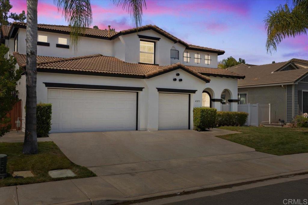 Live in Paseo Del Sol, one of Temecula’s premier communities! This spacious 5-bedroom, 3.5-bath rental offers the perfect balance of comfort, convenience, and style. Step inside to soaring ceilings, abundant natural light, and a bright loft that adds extra living space. The kitchen is designed with modern finishes, plenty of counter space, and an open layout that flows into the dining and family rooms—perfect for gatherings or relaxed nights at home. The large primary suite features a spa-like bath with soaking tub, dual vanities, and dual closets, while every bedroom includes its own closet for maximum storage. Recent upgrades include brand-new flooring, fresh paint throughout (including the garage), new blinds, updated baths, new door hardware, and a newly installed fence. Solar panels help keep energy costs low, and every detail has been thoughtfully maintained to make this home completely move-in ready. The home is also located near top-rated schools, shopping, dining, Pechanga Resort and miles of walking trails. Available to rent now — experience the best of Temecula living in a home that has it all!