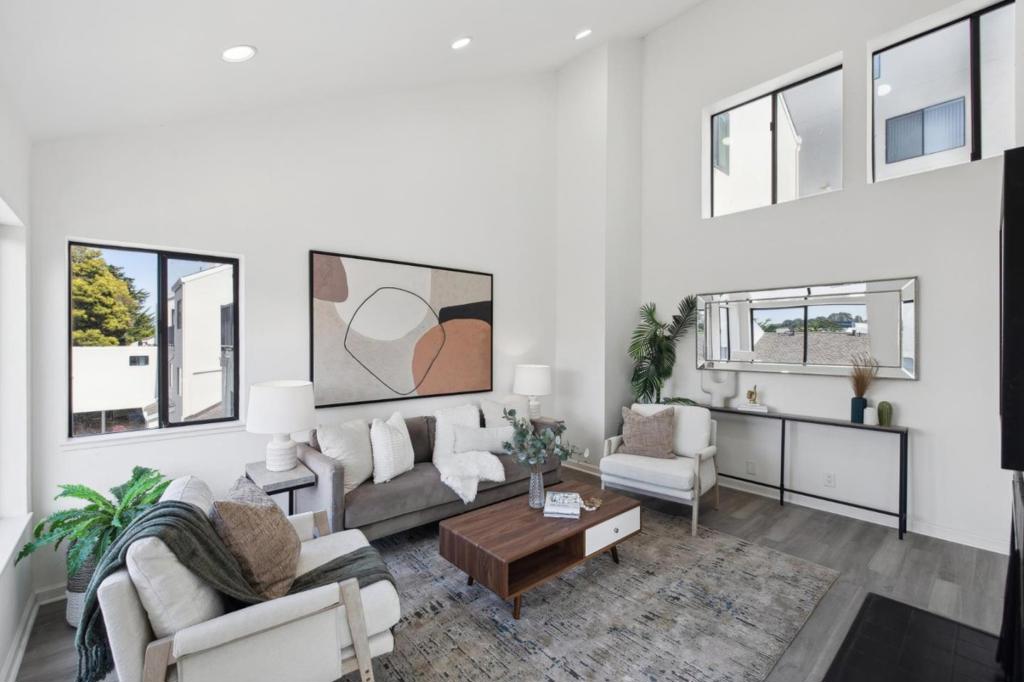 Welcome to this beautifully maintained and thoughtfully updated 3-bedroom, 2-bath condo in the desirable Colina complex, located in South San Franciscos vibrant Westborough neighborhood. With 1,284 sq ft of light-filled living space, this home blends comfort, privacy, and modern upgrades in a serene community setting. Soaring vaulted ceilings and oversized windows fill the interior with natural light. The inviting living room features a cozy fireplace and opens to a private balcony-ideal for morning coffee or evening relaxation. The updated kitchen boasts stainless steel appliances, sleek countertops, ample cabinetry, and a breakfast bar. A nearby dining area is perfect for entertaining or casual meals. The spacious primary suite offers generous closet space and a remodeled en-suite bath, complemented by two additional bedrooms and a second full bathroom. Residents enjoy resort-style amenities including an indoor pool, spa, fitness center, and clubhouse. Ideally located near Westborough Square, Monte Verde Elementary, Sellick Park, and with easy access to Hwy 101/280, SFO, and downtown SF, this move-in-ready home is a rare find!