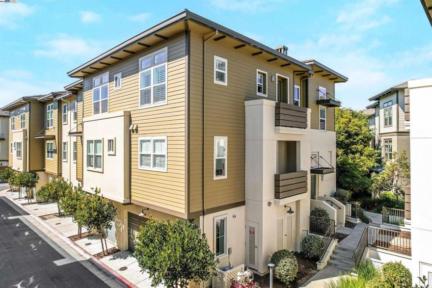 A GORGEOUS unit in the coveted Bay Meadows community! Rarely do 2-bedroom, 2-bath townhome-style condos with a bonus room become available! This is the largest two-bedroom floor plan in the community, over 1,640 sq ft of open, light-filled living space. As a corner unit, it features high ceilings and expansive windows that flood the home with natural light while maintaining privacy.  Designer touches are everywhere, including high end wide plank hardwood flooring, fresh paint, new carpeting, and a sophisticated palette. The chef’s kitchen is a showpiece, with quartz countertops, a generous island, and high end stainless appliances. A versatile downstairs bonus/office room adds flexibility, and the side-by-side 2-car garage delivers practical convenience.  Located in the desirable Bay Meadows community, this home offers more than just a place to live; it delivers a lifestyle! Enjoy access to parks, community gardens, and walking trails, and be steps from the Caltrain/Hillsdale Transit Center, Whole Foods, Blue Bottle, Fieldwork, and a variety of artisan shops and eateries.   This home is everything you’ve been waiting for; blending style, convenience, and location into one irresistible package!