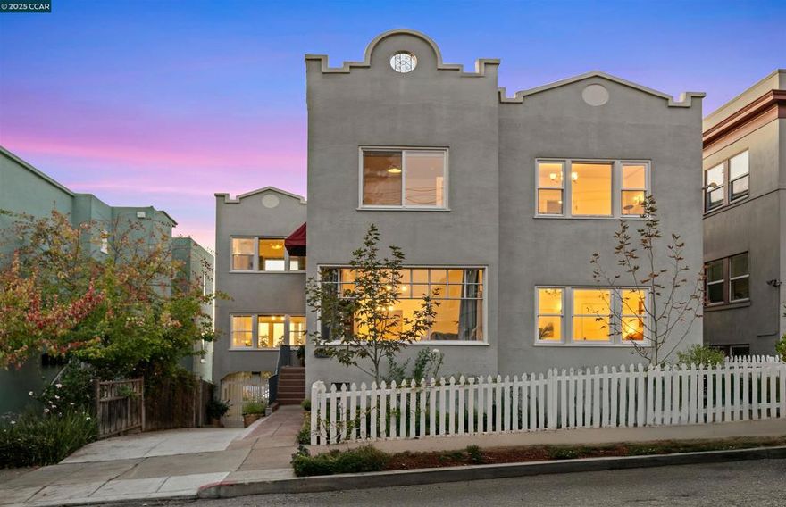 Welcome to 4215 Terrace St, a dream opportunity to live, invest, and build wealth! This beautifully updated 1927 fourplex sits on a quiet street near Oakland’s most vibrant neighborhoods (Piedmont Ave, Rockridge, Temescal, and Uptown). Ideal for house hackers, this property lets you live in a spacious, sunlit 3BR owner’s unit while generating impressive income from three additional units. Total monthly revenue is a remarkable $7,831—the equivalent of offsetting a $1.2M loan! The owner’s 3 BR, 1BA, 1502SF unit features high ceilings, a stunning new kitchen, remodeled bath with soaker tub, and tons of natural light. Enjoy morning coffee in your breakfast nook, gather in the large dining room, or relax in the lush, bird-friendly garden surrounded by fruit trees and California native trees and shrubs. Owners unit comes with garage/storage + 1 off street parking spot. Perfectly located blocks from Mother Tongue Café, Blue Bottle, Michelin-starred Commis, and Lake Merritt, this property offers both lifestyle and long-term financial freedom. With strong rental demand and appreciation potential, 4215 Terrace is your path to living well while your investment works for you. Come see ALL units this weekend. ALL UNTIS OPEN WED 4-6pm
