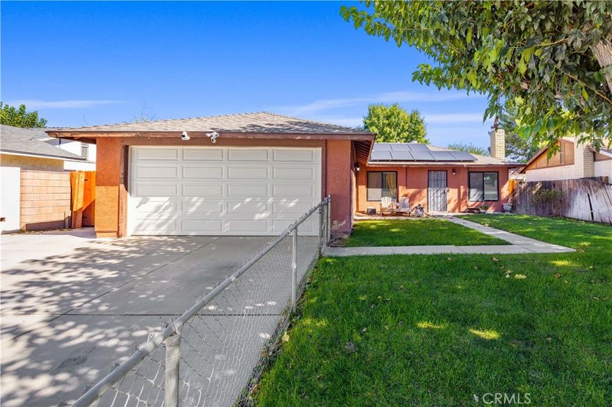Welcome to this very clean single story (one level, no step down) 4 bedroom, 2 bathroom home in west Lancaster.  This home is in move-in condition and is located on a quite cul-de-sac, close to shopping, schools and healthcare services. The front yard has a nice chain-link half-fence, real grass and a nice shade tree. The interior has upgraded laminate wood flooring and very clean all around. The backyard has wood and block wall fencing and a concrete patio. Buyer to verify all.