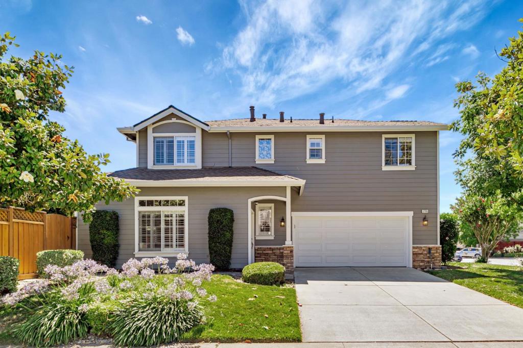 Welcome to 17715 Calle Hermosa...where comfort, style, and convenience meet in one of Morgan Hills most sought-after communities. Step inside to an open-concept layout filled with natural light, plank tile flooring, and a cozy gas fireplace. The chef-inspired kitchen is a standout, featuring granite countertops, a gas range, and eye-catching two-tone cabinetry...ideal for both everyday cooking and entertaining. Upstairs, enjoy brand-new carpet, a convenient laundry area, and a serene primary suite with ample closet space and a bright bathroom featuring a soaking tub. The attached two car garage provides plenty of space for parking and storage. Just outside your door, relax at the community pool or explore the vibrant downtown just minutes away, with its charming shops, local dining, coffee spots, and nearby parks. This is Morgan Hill living at its best, welcome home!