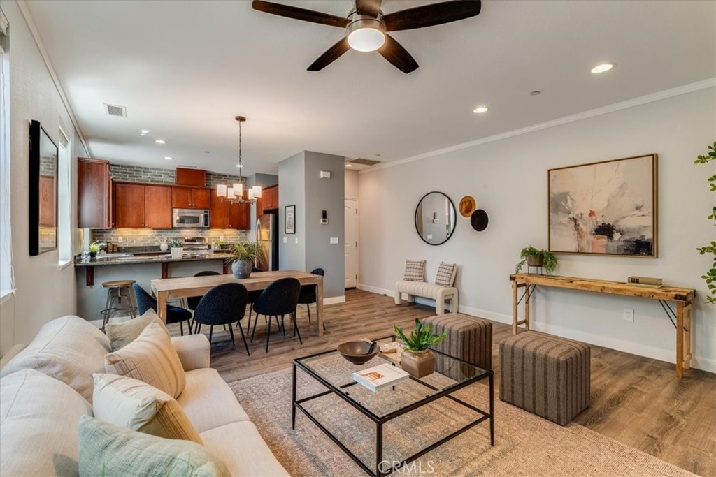 Modern 1-Bedroom Condo in Broad Street Village!
Welcome to this inviting, move-in-ready 1 bedroom, 1 bath condo, ideally located in Broad Street Village. Enjoy the convenience of a central San Luis Obispo location—without the feel of a large apartment complex or high-density development. With easy access to all of SLO and South County, and the airport less than 10 minutes away, it’s perfect for frequent travelers and weekend adventurers alike.
Inside, the home has been thoughtfully updated with stylish luxury vinyl plank flooring, LED lighting, an LG stackable washer/dryer, and a modern ceiling fan in the living room. The kitchen, just off the entry, features granite countertops and stainless steel appliances, opening into a bright and comfortable living and dining area. The bedroom, tucked at the rear for added privacy, includes an en-suite bath and a private outdoor deck. Generous windows throughout fill the space with natural light all day long.
Built in 2007, this unit sits in a quiet, well-maintained complex with low-traffic commercial spaces below and peaceful residential units above. A private one-car garage is located just steps from the unit, with public parking available right out front. Broad Street Village is beautifully landscaped and home to a vibrant mix of local businesses, including BlackHorse Espresso & Bakery, 15 Degrees C Wine Bar, in addition to salons, skincare clinics, massage therapy, and financial services.
Neighborhood highlights include Damon Garcia Park, Duncan Alley, The Pad Climbing Gym, and scenic Islay Hill Trail. The Marigold Center is just minutes away for everyday essentials, and Cal Poly is a quick four-mile ride via a bike-friendly route.
Whether you’re seeking your first home, a low-maintenance retreat, or a smart investment in one of SLO’s most desirable neighborhoods, this condo offers comfort, convenience, and an unbeatable lifestyle—no extra bedrooms, no roommates, just the right space in the right place.