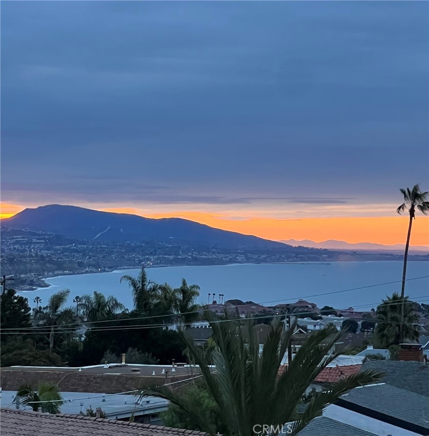 OCEAN VIEWS & WALKING DISTANCE TO DANA POINT & THE LANTERN DISTRICT & WORLD RENOWNED STRANDS BEACH! This 3 bedroom 2.5 bath home is stunning with a huge kitchen remodel in 2023 that boasts Calacatta quartzite countertops and backsplash, shelves, custom cabinetry in light natural maple, wine bar, wine refrigerator, all new appliances plus added a vent hood above the stove and opened up the space to the dining room and to the ocean view! Powder bath remodel with marble flooring, Alice Lane lighting and accessories with show stopping wallpaper. New front entry door. Main living area has a window seat and pillows and access to the balcony with new flooring. Downstairs there are two bedrooms and full bath plus another patio with a new glass enclosure. Upstairs is the primary bedroom only and has incredible ocean views. The bathrooms is updated and has dual sinks. Additional upgrades include soft water system, remodeled laundry room, LED lights throughout, tankless water heater, AC, copper repipe, new energy efficient windows and sliders. 2 car garage plus driveway and guest spots. Gated access with only 20 properties! Dana Point harbor is currently under extensive renovation and will soon include new hotels, marina, shops, restaurants, slips, parking and more.