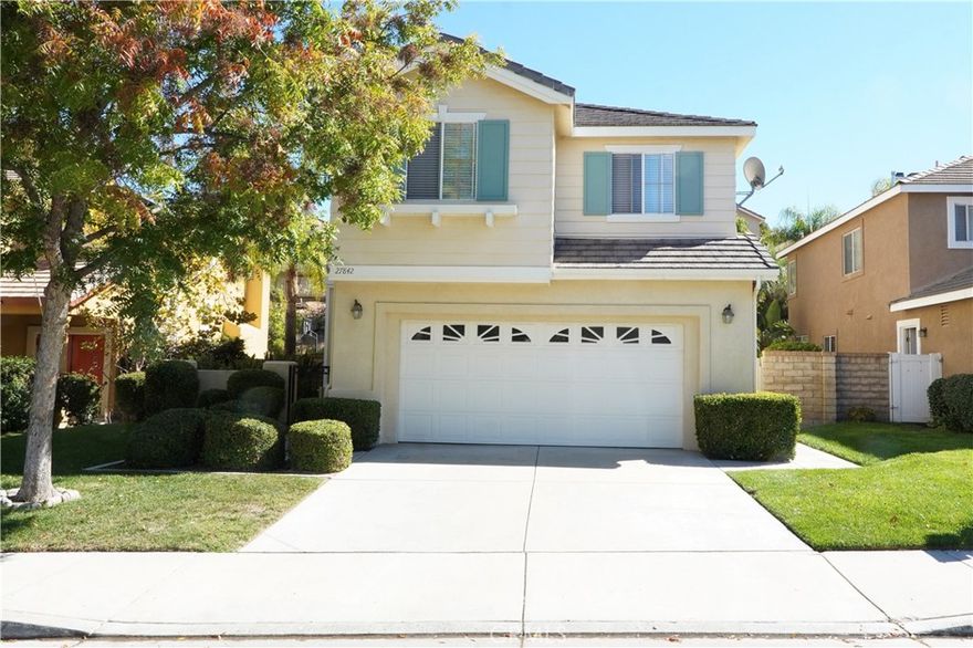 Absolutely stunning home located in highly sought after North Park neighborhood.  Walking distance to an elementary school and beautiful park.  This home shows pride of ownership throughout.  The kitchen boasts granite counter tops and backsplash with nearly new appliances.  The kitchen opens to a family room with a see through wood burning fireplace and built in surround sound speakers.  The living room features vaulted ceilings and the other side of the see through fireplace.  Upstairs has a spacious loft and three bedrooms.  The primary bedroom has a walk in closet and an en suite with a separate bath tub and shower.  The other two bedrooms are quite spacious with large closets.  The laundry room is directly off the garage which also provides a mudroom area.  The back yard is beautifully landscaped with a patio cover.  Very private and perfect for entertaining or just relaxing.