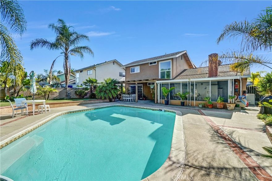 Discover the perfect blend of space, comfort, and community. This 4-bedroom, 2-bath home offers an inviting open layout designed for connection and easy living. Step outside to your large backyard, complete with a sparkling pool and a grass area where kids can play, friends gather, and enjoy beautiful sunsets, and it becomes your evening tradition. The home has a Tesla solar system lease to help with electricity efficiency.