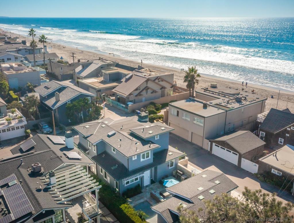 Incredible opportunity across from the beach in Del Mar. Fully remodeled Cape Cod estate situated on private corner lot w/ panoramic ocean views & steps to the water. Detached guest unit includes full bed & bath. Entertain & dine al fresco in the courtyard w/ pool & built-in BBQ. Master suite features ocean facing balcony, spacious walk-in closet & massive bathroom w/ views from every angle. Sliding glass doors in the great room open for the very best of indoor/outdoor living. This location can't be beat! Equipment: Dryer,Garage Door Opener,Pool/Spa/Equipment, Range/Oven, Washer Sewer: Sewer Connected Topography: LL