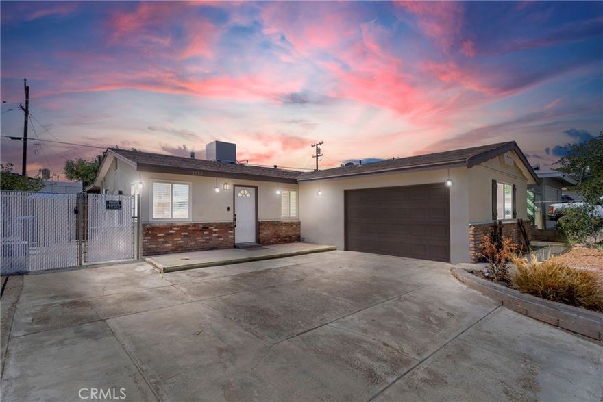 Welcome to this beautifully updated turnkey POOL home with TWO BONUS rooms. This home is packed with charm and modern upgrades! As soon as you step through the front door, you’re greeted by a freshly painted living room with new life-proof laminate flooring that combines style with durability. The bright and inviting kitchen features freshly painted cabinets, brand-new doors and drawers with modern pulls, and new flooring—plus a perfect view of the backyard pool from the kitchen sink. Both bathrooms have been tastefully remodeled with granite countertops, new vanities, life-proof flooring, custom tile surrounds, new toilets, updated lighting, and baseboards. While the square footage may appear modest on paper, this home truly feels more spacious than expected thanks to the TWO generously sized bonus rooms, offering flexibility for a home office, gym, playroom, or guest space. Step outside to enjoy the beautiful swimming pool in the large backyard, complete with a 6'x5' storage shed that stays with the home. An evaporative cooler installed in May 2023 keeps you comfortable during the warm summer months. The front yard was refreshed last summer with trees and flowers, adding to the home’s curb appeal. With upgrades and thoughtful touches throughout, this move-in-ready gem is ready to welcome you home!