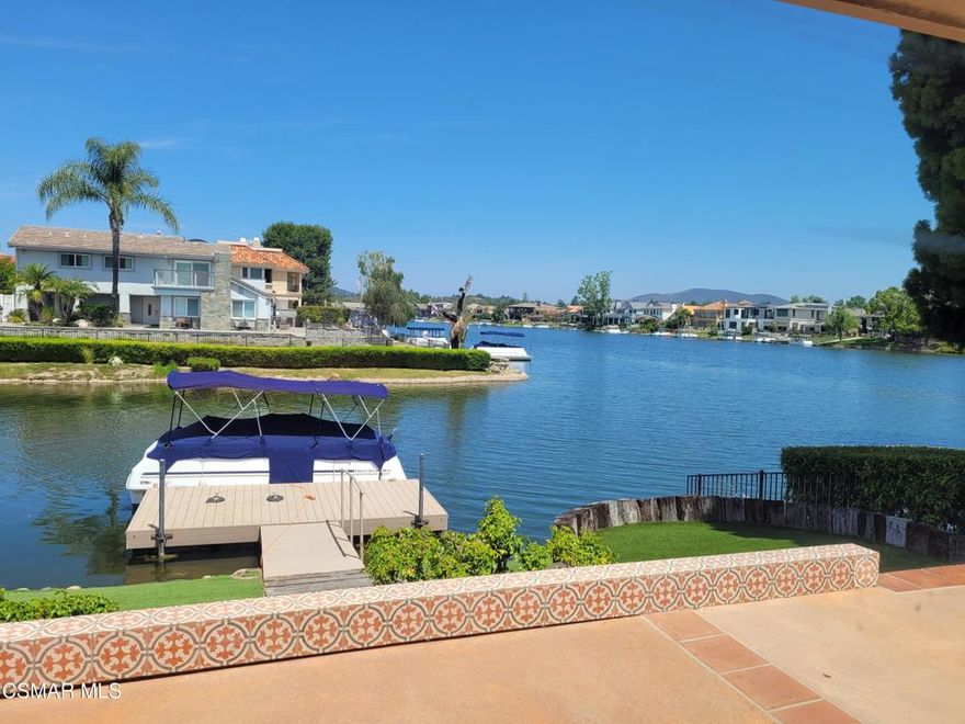 Single family home on end of cul-de-sac with direct access open water views! 4 BR with one downstairs, currently den/office with built-ins and slider (with remote auto shades) to private patio. Upstairs primary bedroom with slider to private patio offering main channel views. Two secondary bedrooms with Jack and Jill bathroom and peek-a-boo views of lake and the Landing. In LR/DR a wall of windows equipped with remote controlled shades offers spectacular views of Westlake Lake. Also in LR a gas FP, vaulted ceiling with recessed lighting, and brand new (2025) luxury vinyl plank flooring. Home has a newer roof (2023), newer HVAC system (2023) with dual zones for up and downstairs, and copper piping throughout with a recirculating pump. New pavers recently installed in front walkway and two front courtyards enhanced with drip system for plants and Malibu lighting, both on timers. Brand new gas range, dishwasher, and microwave are included in lease along with a newer refrigerator, washer and dryer. Dock and 18' party boat for tenants' personal use also included in lease. Landlord pays for monthly ElectraCraft boat maintenance and cleaning, weekly gardener, ADT Security, HOA dues, Lake Management dock fees and dues. Tenant pays for utilities (gas, water, electricity, & weekly waste pickup)