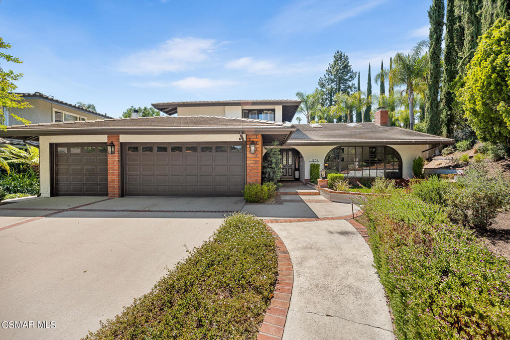 Beautiful Foxmoor Hills, end of cul de sac, pool home! This model perfect, Westlake Village home includes four bedrooms with one downstairs & two baths, stunning wood floors, crown molding, recessed lighting and custom fixtures and an almost 10,000 SqFt private lot.The impressive, open floor plan, offers gererous sized rooms, including a massive vaulted ceiling, step down living room, with gas fireplace, bathed in natural light from skylights and abundant windows through ought. The Formal dining room also includes oversized windows with direct views to the private backyard. The kitchen is updated with granite countertops, slow close drawers, stainless steel appliances including double oven, five burner cooktop, garden window and a large pantry next to the eat in area. The spacious family room includes built ins and an oversized slider to backyard patio. The large bedrooms, including one down, have plantation shutters, mirrored closets and ceiling fans and both bathrooms have been tastefully upgraded. Inside laundry area and Dual control AC system.With a private sparkling pool, waterfall and spa (including child safety fencing), putting green area, built-in bbq, large covered concrete patio & citrus trees; The entertainers backyard is one of the main highlights of the home! The three car garage is set up for an EV charger and offers plenty of storage. Dual Control AC system. Close to green belt, parks, hiking trails and top rated schools. Refrigerator, washer, dryer, weekly gardener and pool & pest service included. Please do not disturb tenant. Shown by appointment only. Available July 4th.