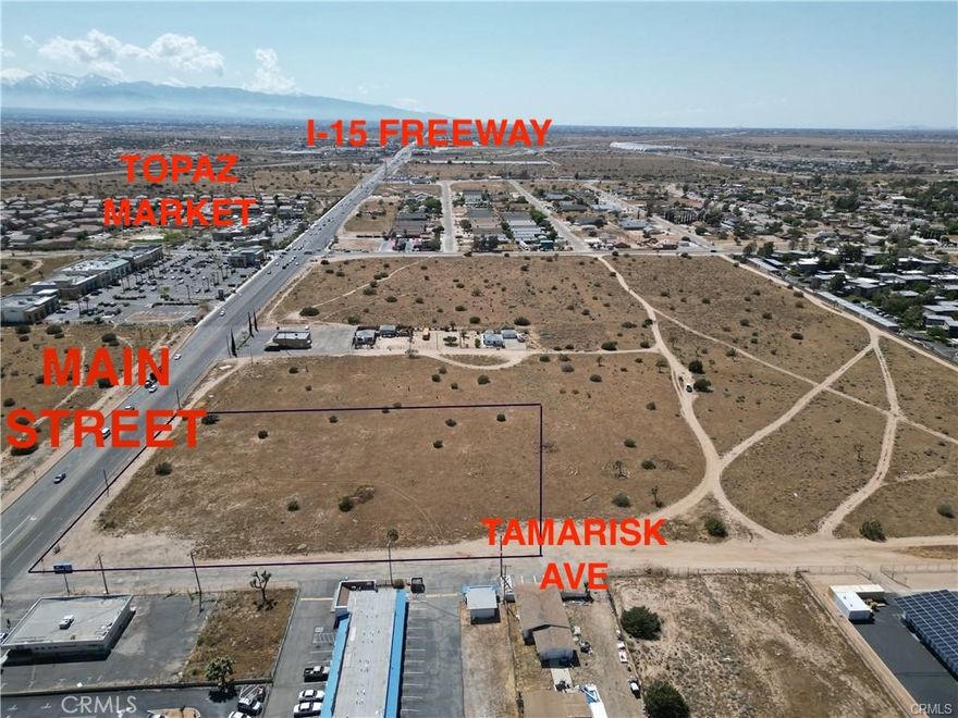 PRIME COMMERCIAL CORNER LOT LOCATED AT THE NORTHWEST CORNER OF MAIN STREET AND TAMARISK 4.61 ACRE 1.5 MILES FROM I-15 FREEWAY.


Permitted Uses
The following uses are permitted in the Pedestrian Commercial zone:
a) Artist studio (including photo).
b) Assemblies of people – entertainment – (e.g., theatre – live performance, motion
picture, auditoriums, banquet halls, night clubs, etc.)
c) Business support services and facilities (including graphic reproduction, computerservices, etc.).
d) Home improvement sales and service, retail (e.g., hardware, lumber and building
material stores) – under 10,000 square feet.
e) Offices (administrative, business, executive and professional, but not including
medical or dental)
 Non-Residential Zones
MAIN STREET AND FREEWAY CORRIDOR SPECIFIC PLAN 191
Chapter 9
99
f) Outdoor sales and display, incidental to the primary use.
g) Personal services (e.g., barber shop, beauty salon, spa, tailor, dry cleaner, selfservice laundry, etc.).
h) Restaurants (sit down and take out), including outdoor dining.
i) Retail sales – under 10,000 square feet.
j) Schools - specialty non-degree (e.g., dance and martial arts).
k) Accessory structures and uses customarily incidental to any permitted uses when
located on the same site with the main building and use.
l) Other similar uses, as interpreted by the Development Services Director or his/her
designee.
2. Conditionally Permitted Uses
The following uses are conditionally permitted in the Pedestrian Commercial zone:
a) Alcohol sales – off-site.
b) Alcohol sales – on-site, incidental to the primary use.
c) Bars, saloons, cocktail lounges and taverns.
d) Farmers’ markets – certified.
e) Health and fitness clubs.
f) Recreational facilities – commercial (e.g., billiard parlors and pool halls, bowling alleys,
etc.).
g) Schools – vocational and technical – total enrollment 20 persons or less or a total size
of 2,000 square feet or less.
h) Medical and dental services.