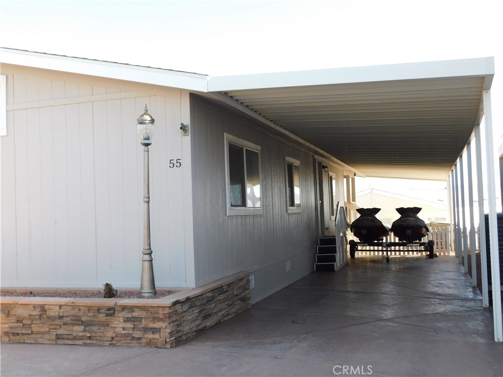 Front with additional parking.