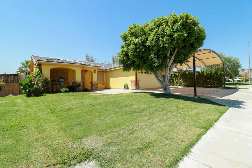 Beautiful home located in the Desirable Community of Tierra Del Sol. This 4 bedroom 2 bath home is gorgeous inside and ready to move in. Ready for a new family to make it their home. The kitchen is open to the family room with fireplace. It also features a dining area and formal dining room. Home Features solar panels and solar sunscreens throughout the entire home. Tinted windows inside the home help keep this home cool. New blinds throughput the home except 2 rooms. Tile flooring throughout the home except the master bedroom and one other room. The hallway bathroom has a new mirror and new vanity.Step into the backyard where the children will enjoy 2 complete jungle gyms.Sellers also installed a shade over the driveway -widen the driveway to park 3 cars all to be covered with the shade.Also, the wrought iron door at the entrance is new. Seller will leave the Ring at the front door and the garage. Call me to make an appointment to bring your buyers they won't be disappointed.Thank you for showing.This property is contingent upon seller closing on replacement property. Buyer to assume solar lease agreement.