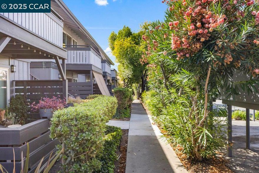 Discover comfort, style, and convenience at 213 Masters Court #3 in Walnut Creek. This single-level, upstairs condo offers one bedroom and a bright, open layout enhanced by new contemporary paint, new flooring, and an updated kitchen and bathroom. Relax on your private west-facing patio, perfect for enjoying afternoon light and evening sunsets. Everyday living is made easy with interior laundry, a dedicated covered parking space, and private storage.  Set within a community bordering the golf course, residents enjoy resort-style amenities including a pool, spa, fitness center, tennis courts, and a fire pit gathering area. Just blocks from The Clarke Memorial Swim Center and Heather Farm’s All-Ability Park, you’re also minutes from dining, dog parks, shopping, and all that vibrant downtown Walnut Creek has to​​‌​​​​‌​​‌‌​​‌​​​‌‌​​​‌​​‌‌​​​‌​‌​​​‌‌​ offer.