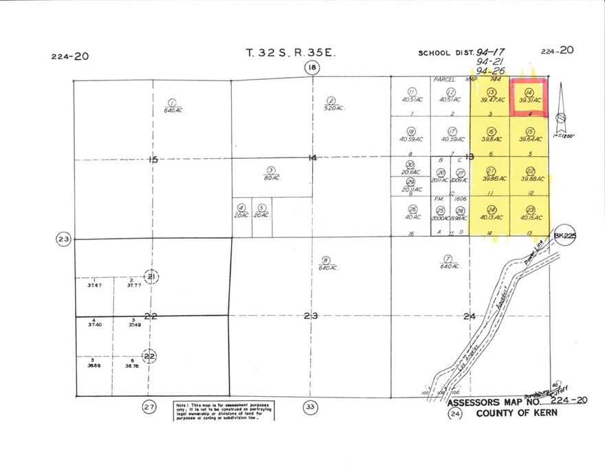 GREAT STRETCH OF LAND 8 TOTAL LOTS EACH ABOUT 40 ACRES FOR A TOTAL OF 320 ACRES NEXT TO EACH OTHER. THIS ONE IS 39.31 ACRES OF GREAT POSIBLITIES HERE. BUILD A RANCH OR JUST SIT UNDER THE SATRS LATITUDE 35.15108 LONGITUDE -118168705