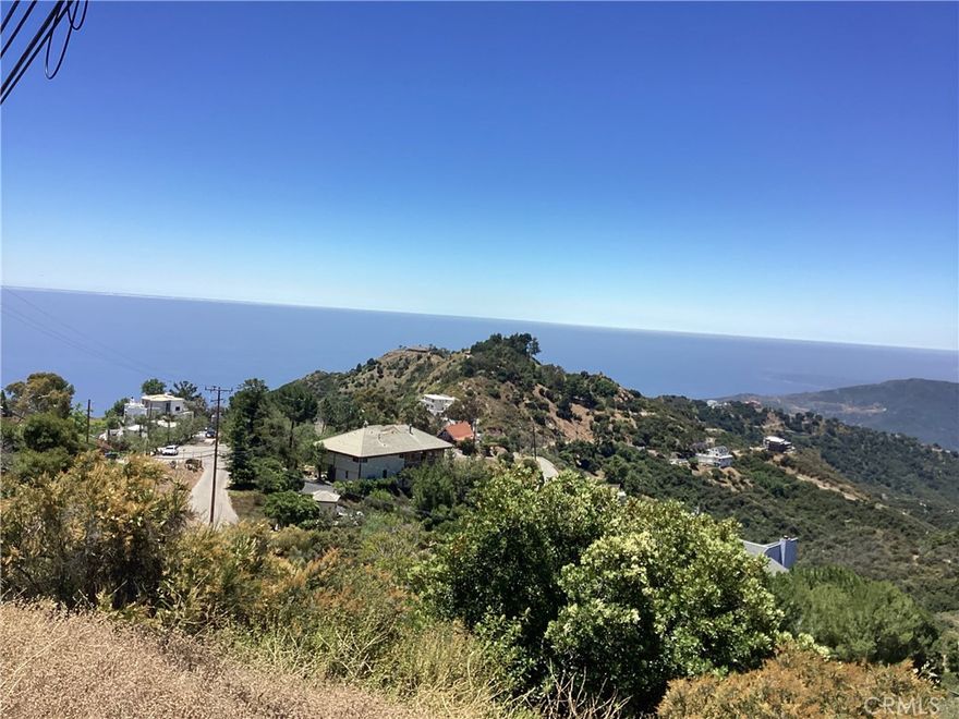 Owner financing available. Forever Ocean and Mountain views. Build your dream home with Private gated road.