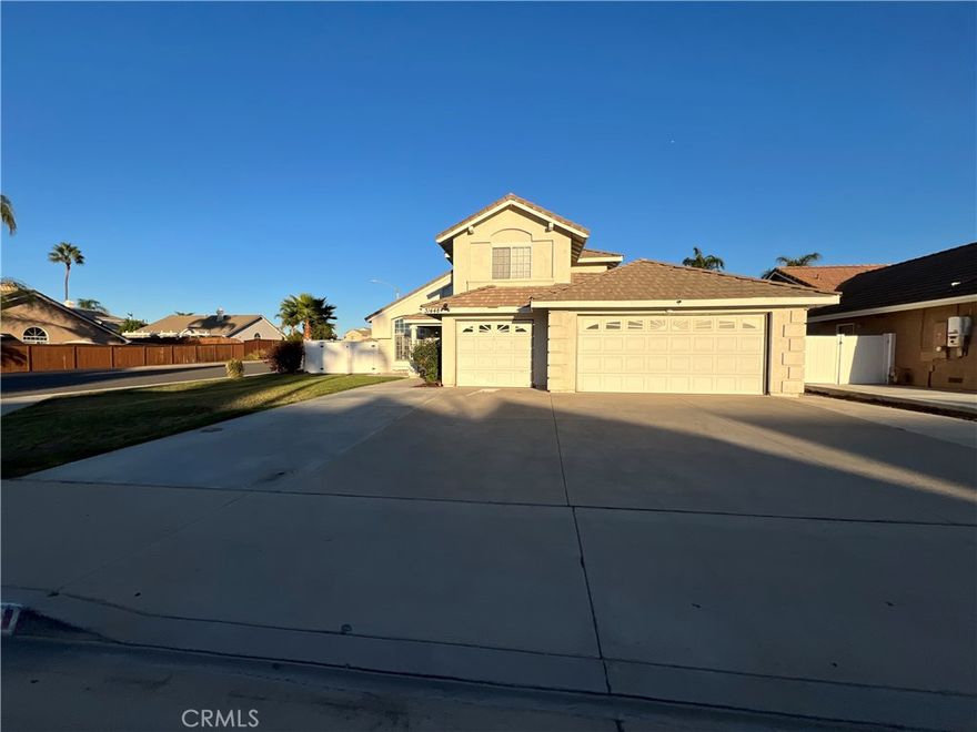 Beautifully Menifee Home with Three-Car Garage and Cul-de-Sac Location

Welcome to this stunning two-story home for rent in the heart of Menifee, featuring a spacious three-car garage, extra-wide driveway, and ample parking space. This home offers an open floor plan concept with a beautifully remodeled kitchen and primary bathroom, combining modern comfort with style and functionality.



The main level includes a convenient downstairs bedroom and full bath—perfect for guests or multi-generational living. Upstairs, you’ll find three additional bedrooms, including a Jack-and-Jill setup between the secondary bedrooms and the primary suite, which offers a private balcony ideal for morning coffee or relaxing evenings.



Situated on a desirable corner lot in a quiet cul-de-sac, this home provides both privacy and easy access to major conveniences. Located just minutes from the 215 freeway, shopping centers, schools, and restaurants, this property is a perfect blend of comfort and convenience in one of Menifee’s most sought-after neighborhoods.